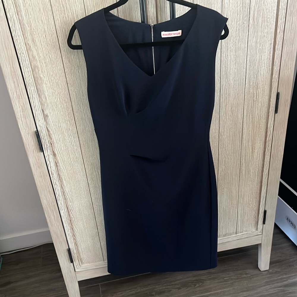 Rebecca Taylor Navy Blue Sleeveless Dress